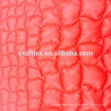 100% polyester quilting embroidered fabric for down coat,jacket and garment